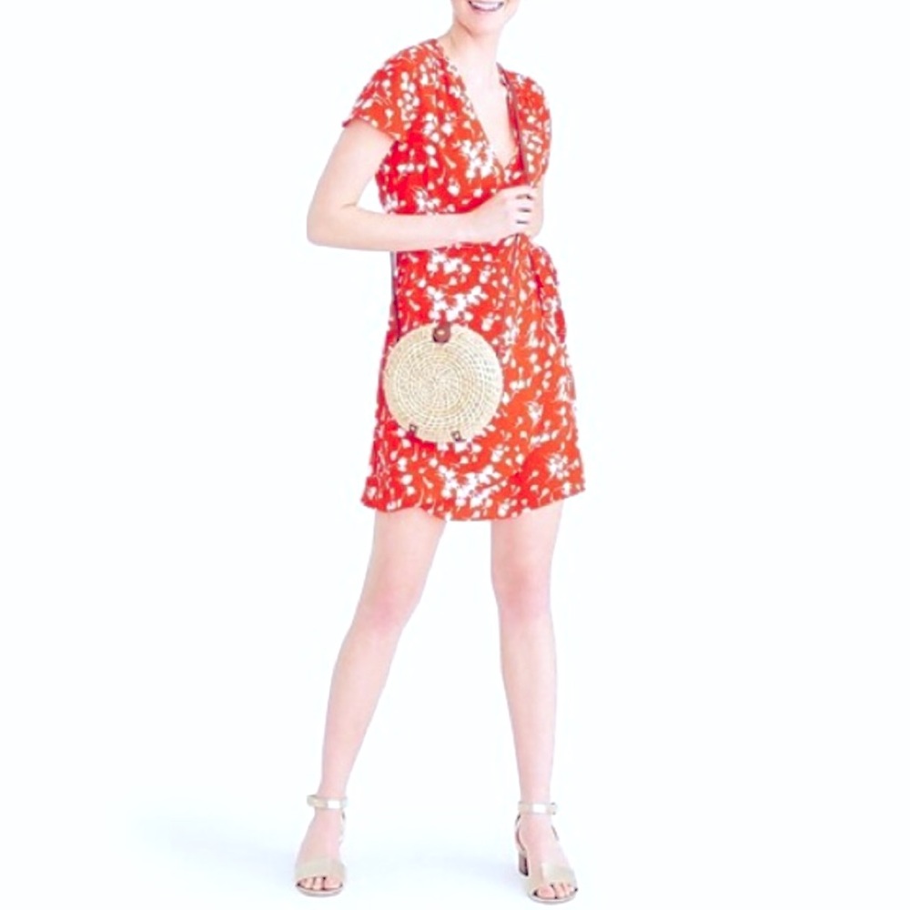 J. Crew Floral Wrap Dress